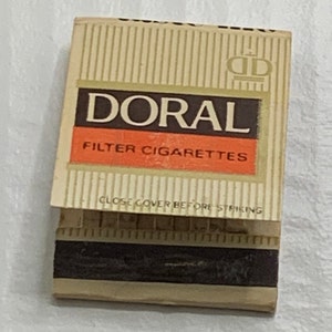 Vintage Doral Filter Cigarettes Matchbook