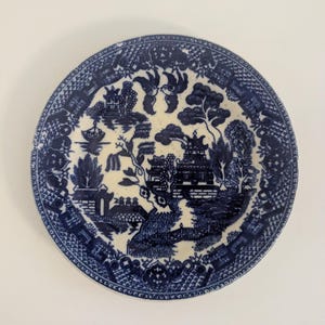 Made in Japan Blue and White 6 inch dish