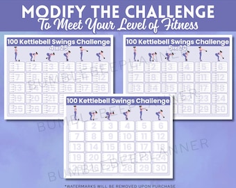 30-Day Kettlebell Swing Challenge: Beginner Form Guide (Printable Bundle)