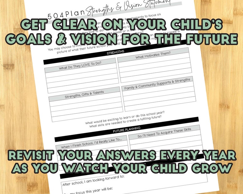504 Plan IEP Meeting Prep Kit for Parents or Students Track ...