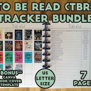TBR Tracker Booktok Journal Insert Printable To Be Read List 2025 Reading Tracker Checklist Template Bujo PDF Bundle Books To Read List USL