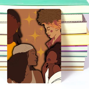 Brown Girls Shining Bright Kindle Insert | Empowering Design for Clear Case | Brown Girl | Black Girl Magic | Kindle Insert