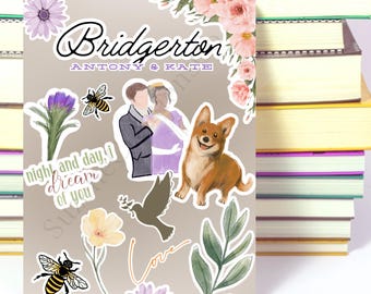 Bridgerton Inspired Kindle Insert | Kate and Antony | Regency Romance Design for Clear Case | Kindle Insert