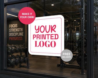 Custom Business Logo Window Vinyl Decal Sticker