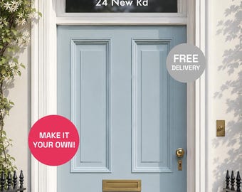 Custom House Number Vinyl Decal, Personalised Address Sticker (Any Number)