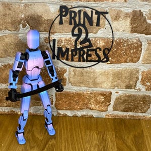 3D printed articulated dummy 13 action figure- available in a variety of colours - gift - collectable- creator soozafone 画像 5