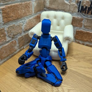 3D printed articulated dummy 13 action figure- available in a variety of colours - gift - collectable- creator soozafone Niebieski