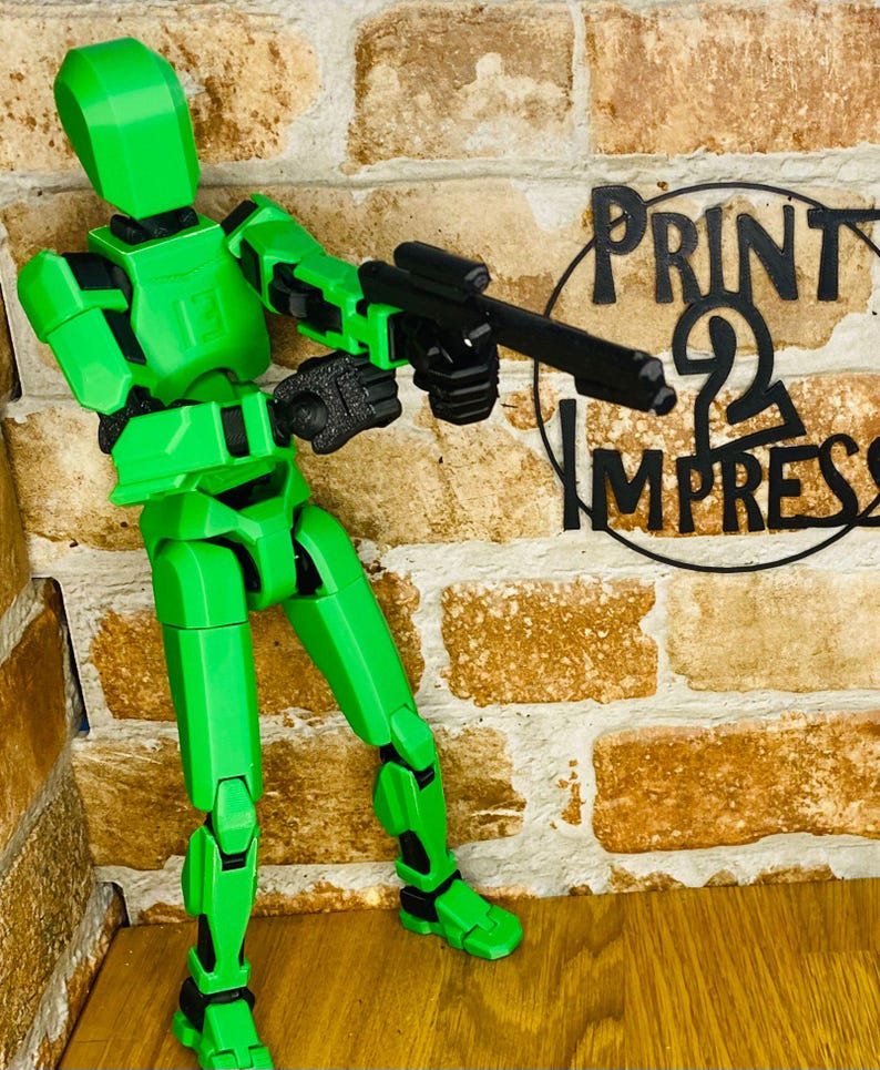 3D printed articulated dummy 13 action figure- available in a variety of colors - gift - collectable- creator soozafone image 7