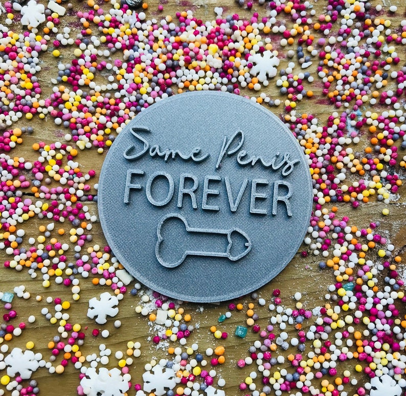Bride to be embosser stamp - personalized icing stamp - cupcakes - same willy forever - personalized cakes - miss to mrs image 3