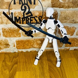 3D printed articulated dummy 13 action figure- available in a variety of colours - gift - collectable- creator soozafone ホワイト