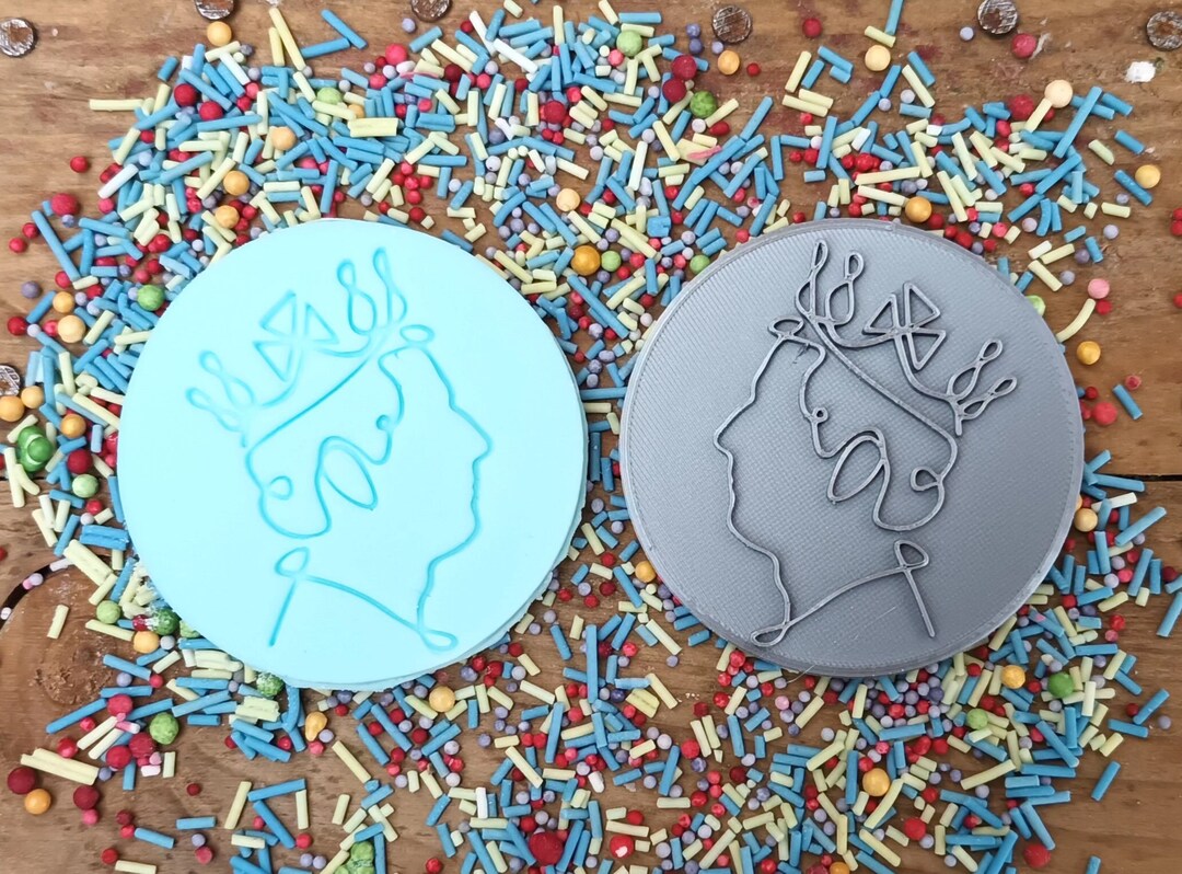 King Charles Coronation Embosser Stamp Personalised Icing Stamp