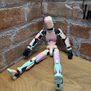 3D printed articulated dummy 13 action figure- available in a variety of colors - gift - collectable- creator soozafone image 15