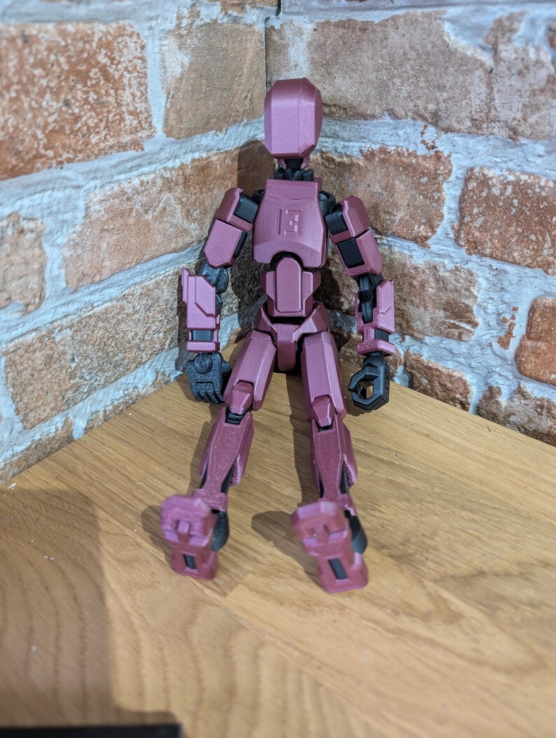 3D printed articulated dummy 13 action figure- available in a variety of colours - gift - collectable- creator soozafone rosegold/gold
