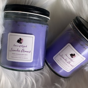 Lavender Dreams Soy Wax Candle: Calming Aromatherapy