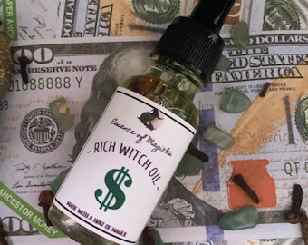 Rich Witch Prosperity Oil: Abundance, Fast Cash, Money Spells