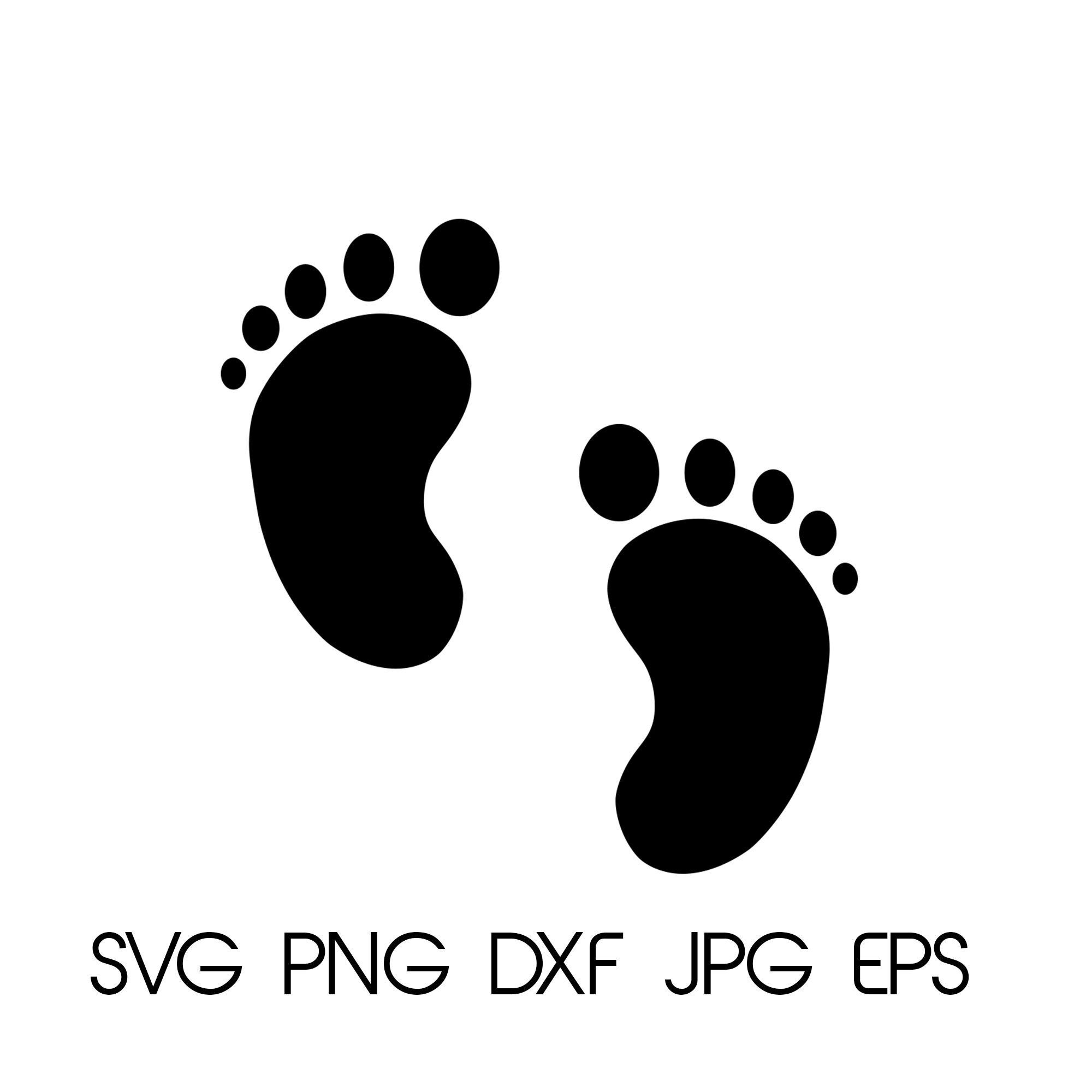 Baby Footprint Svg File Baby Feet Svg Baby Feet Monogram In The Best
