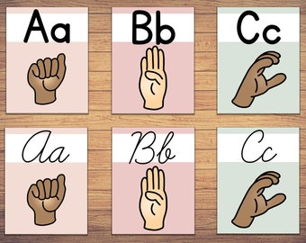Asl Alphabet Etsy