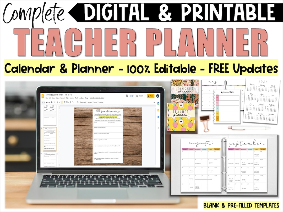 Digital Teacher Planner, Special Education Planner, Special Education Forms, Special Education