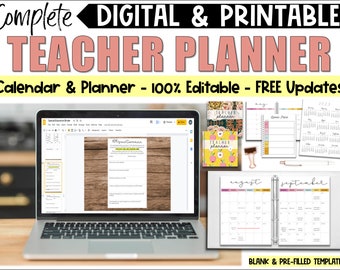 Digital Teacher Planner, Special Education Planner, Special Education Forms, Special Education Binder, Google Slides Teacher Planner