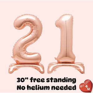 21st Birthday Rose gold 30" foil balloons