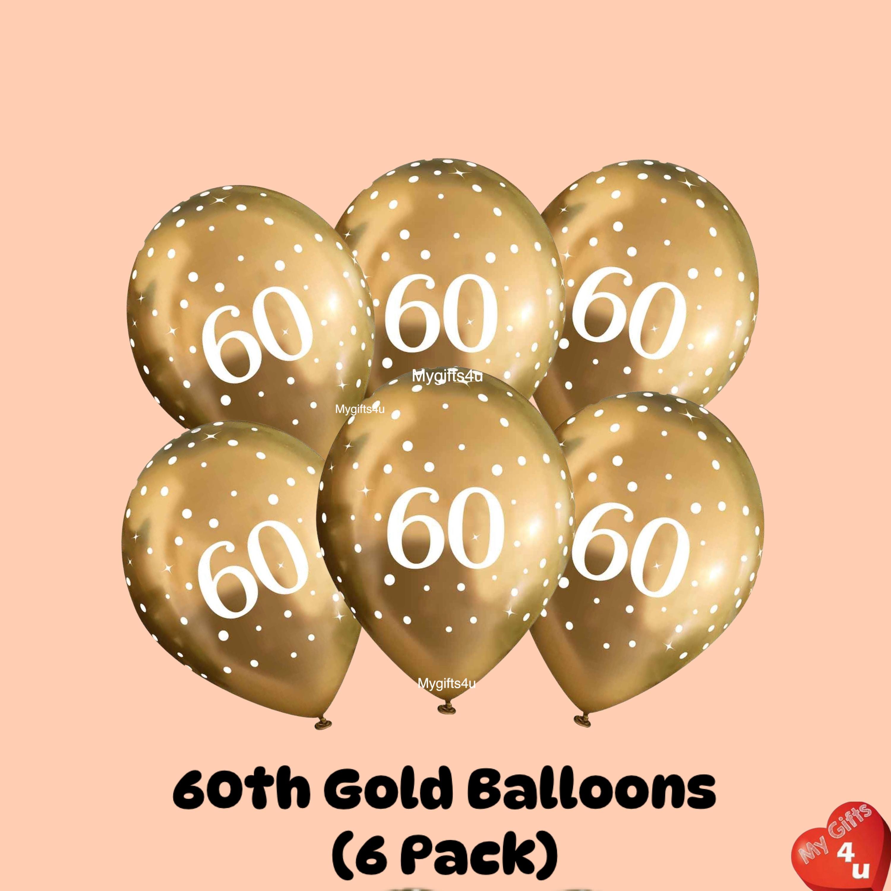 60th Birthday Party Decorations Black & Gold Bunting Banners Swirls ...