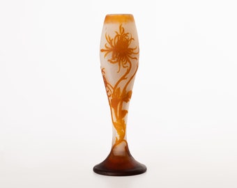 Chrysanthemum vase, Emile Galle, Nancy 1904