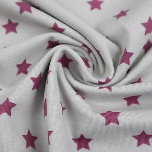 Baumwoll-Jersey &quot;PinStars&quot; | Toller Kombi-Jersey | Baby- und Kinderstoff | Oeko-Tex Standard 100 | Premium Qualität | Meterware ab 50 cm