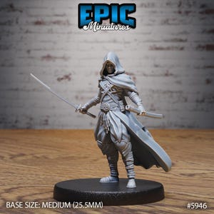 Figurines Ninjas Bushido – Lot De 2 Figurines Ral Partha, D’occasion En Très Bon état