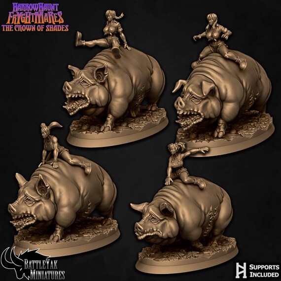 Prized Hog Riders, Farmer's Daughters (4 Variants Available