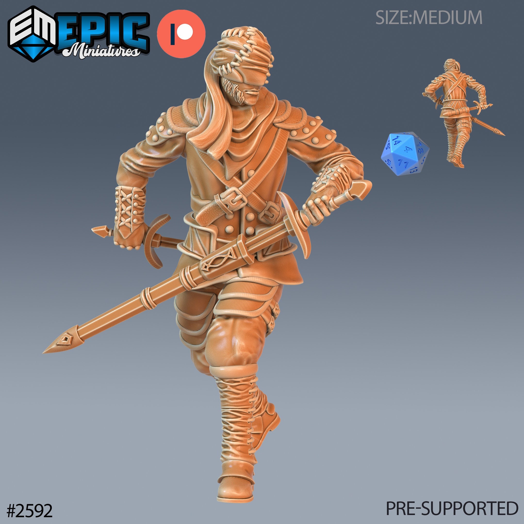Vampire Assassin (3 Variants Available) - Epic Miniatures - Etsy