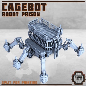 Cagebot, Robot Prison - Print Minis