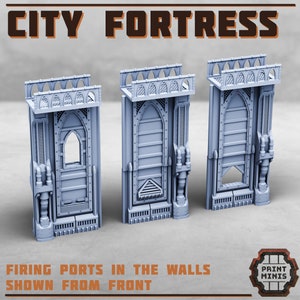 City Fortress Upgrades (11 Variants Available) - Print Minis