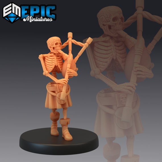 Skeleton Musician Set 1 (6 Variants Available) - Epic Miniatures