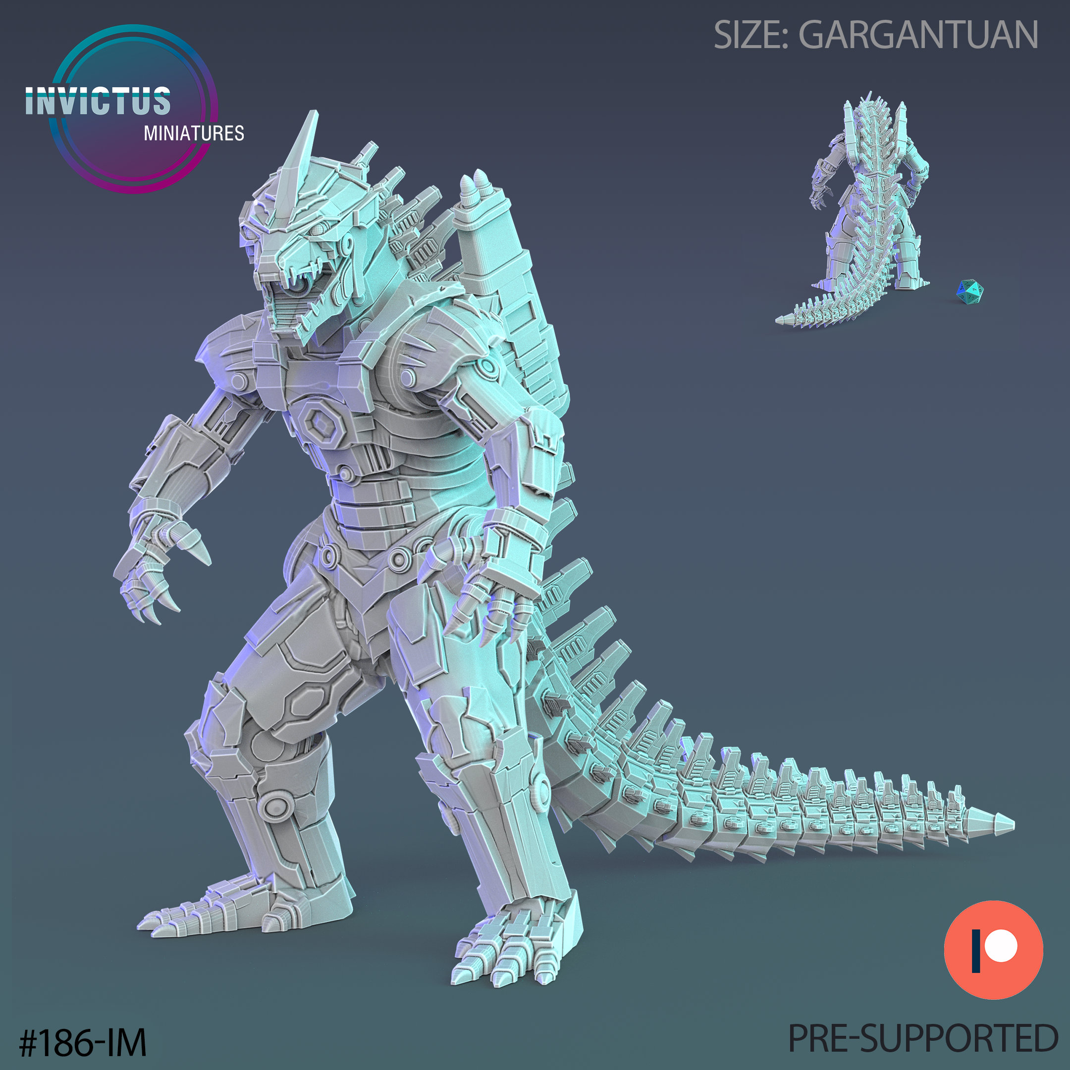 Mecha Atomic Kaiju (5 Variants Available) - Invictus Miniatures - Etsy