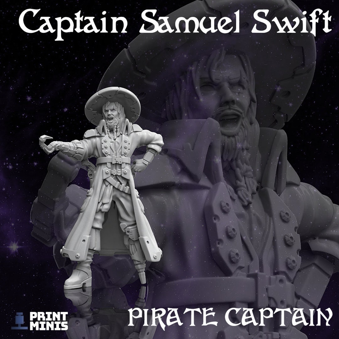 Captain Samuel Swift Print Minis Etsy