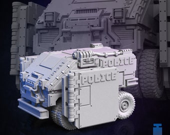 Bulwark Police Vehicle (4 Variants Available) - Print Minis