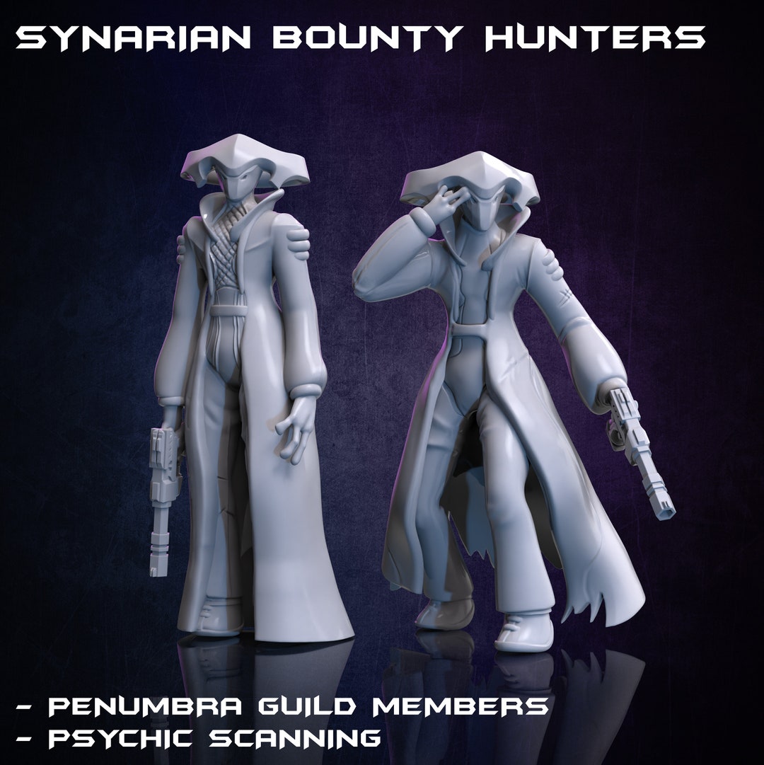 Alien Bounty Hunter (2 Variants Available) - Print Minis - Etsy