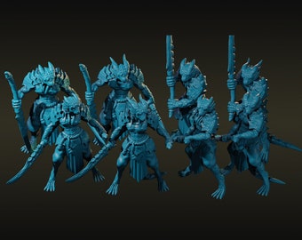 Dragonborn and Half-Dragon Samurai Clan (8 Variants Available) - Velrock