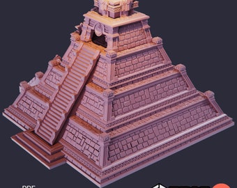 Jungle Temple, Playable Terrain Piece - Epic Miniatures