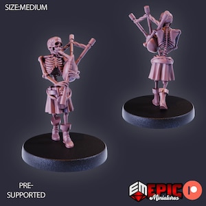 Skeleton Musician Set 1 (6 Variants) - Epic Miniatures