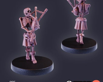 Conjunto de músico esqueleto 1 (6 variantes) - Epic Miniatures