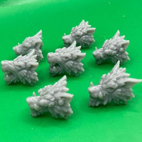 Warfrost Wolf Heads, Customisation Pack (7 Variants Available) - Battle Yak