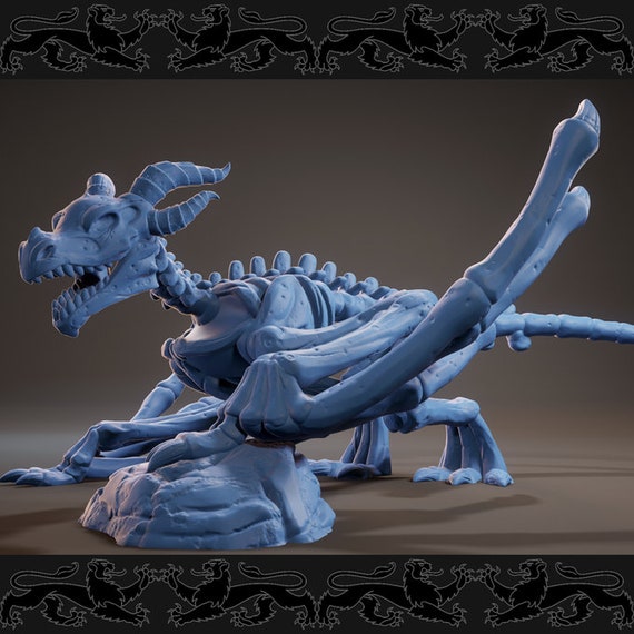 Skeleton Wyvern 2 Poses Available Brayan Nafarrate Etsy