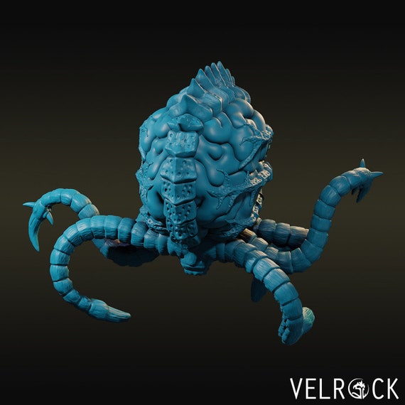 Tentacle Brain Monster (2 Variants) - Velrock - Etsy