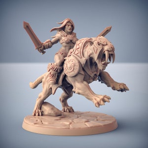 Smilodon Rider C (2 Variants Available) - Artisan Guild