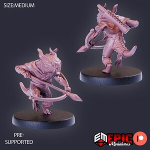 Lizardfolk Set 2 (8 Variants Available) - Epic Miniatures