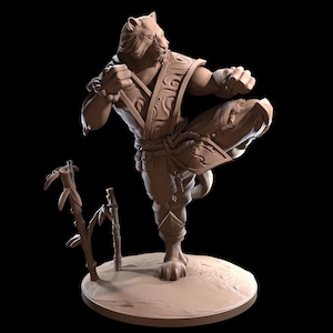 Kai, Catfolk Monk (4 Variants Available) - Dragon Trapper&#39;s Lodge