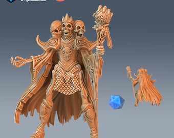 Skeleton Skull King (3 Variants Available) - Epic Miniatures