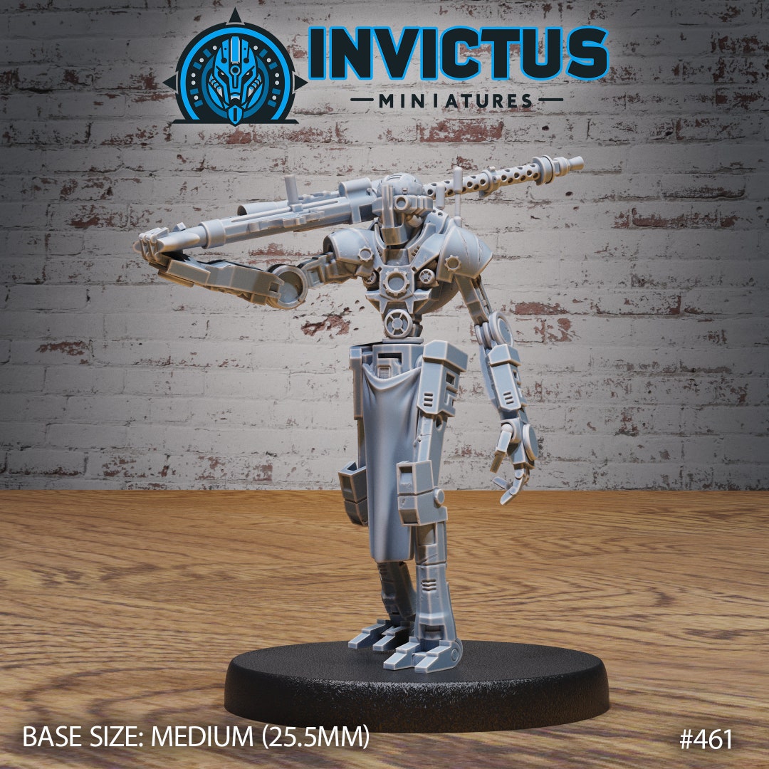 Droid Army Captain (3 Variants Available) - Invictus Miniatures - Etsy