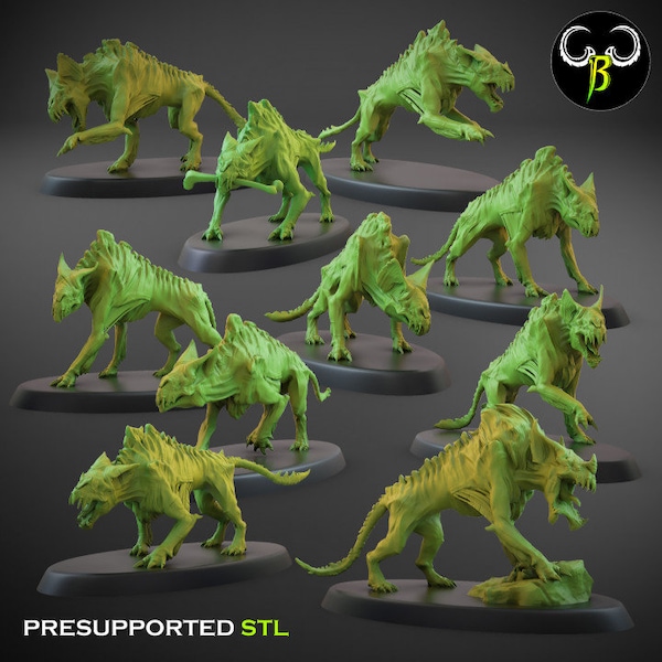 Blood Hound Squad Set 2 (5 Variants) - Clay Beast Creations